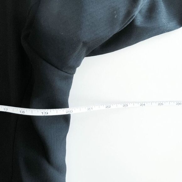 Calvin Klein Mens Suit Blazer Wool Jacket Work to Wear Black Size 44L - Picture 4 of 10